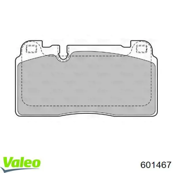 Передние тормозные колодки 601467 VALEO