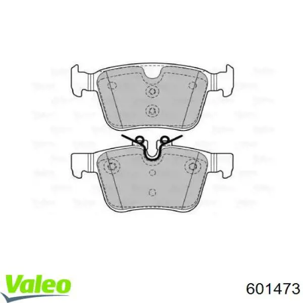 601473 VALEO sapatas do freio traseiras de disco