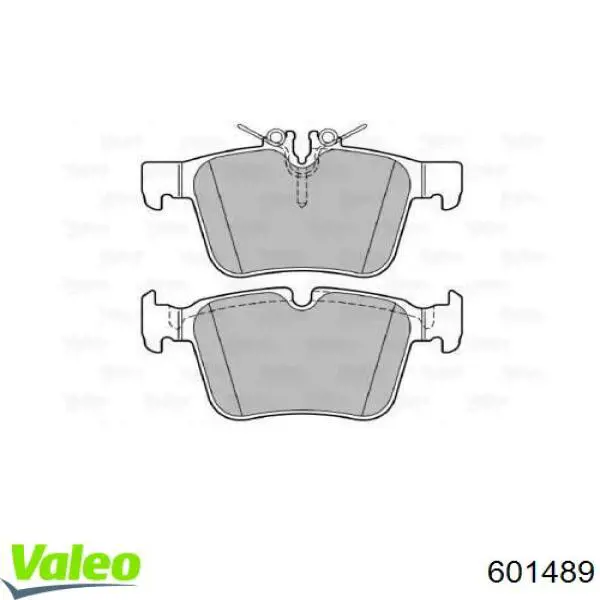 Задние тормозные колодки 601489 VALEO