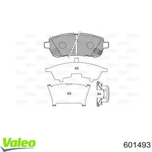 Передние тормозные колодки 5581068L00 Suzuki