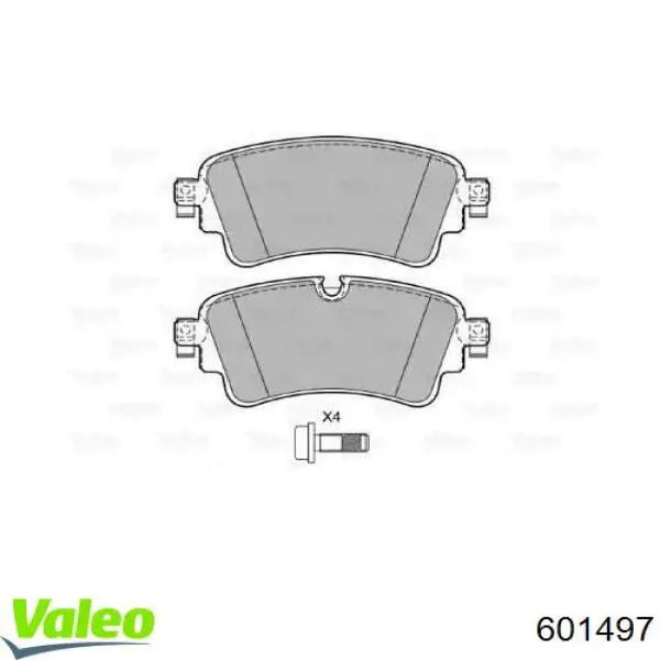601497 VALEO sapatas do freio traseiras de disco