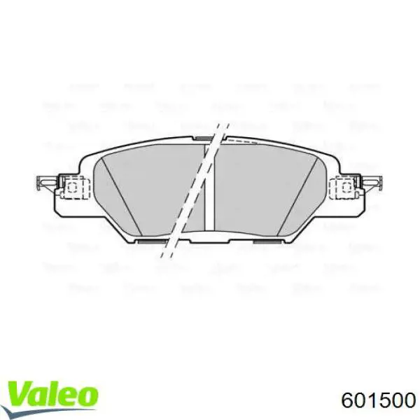 Задние тормозные колодки 601500 VALEO