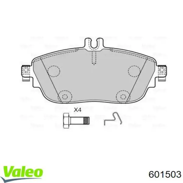 Передние тормозные колодки 601503 VALEO