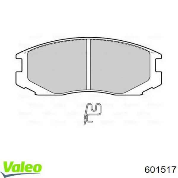 Передние тормозные колодки 601517 VALEO