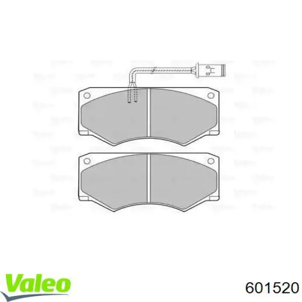 Передние тормозные колодки 601520 VALEO