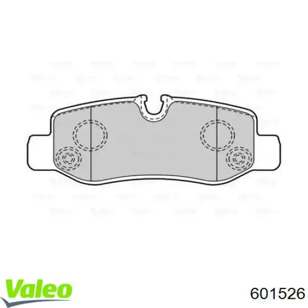 Задние тормозные колодки 601526 VALEO