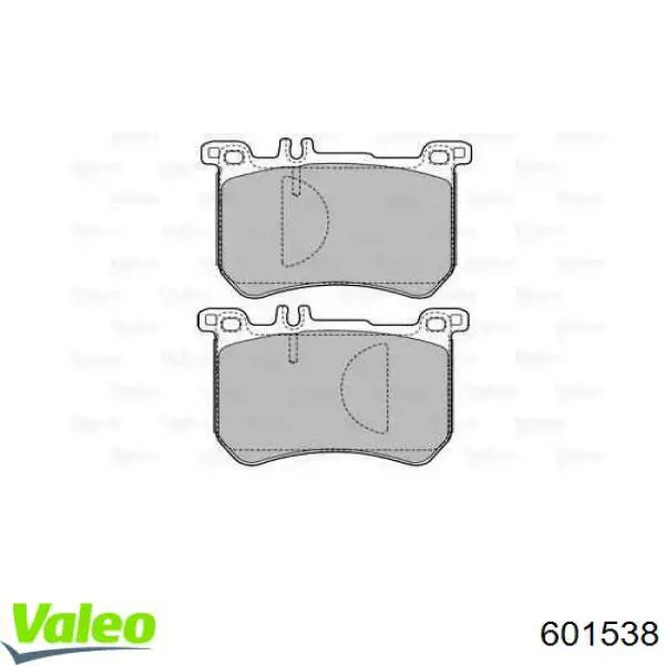 Передние тормозные колодки 601538 VALEO