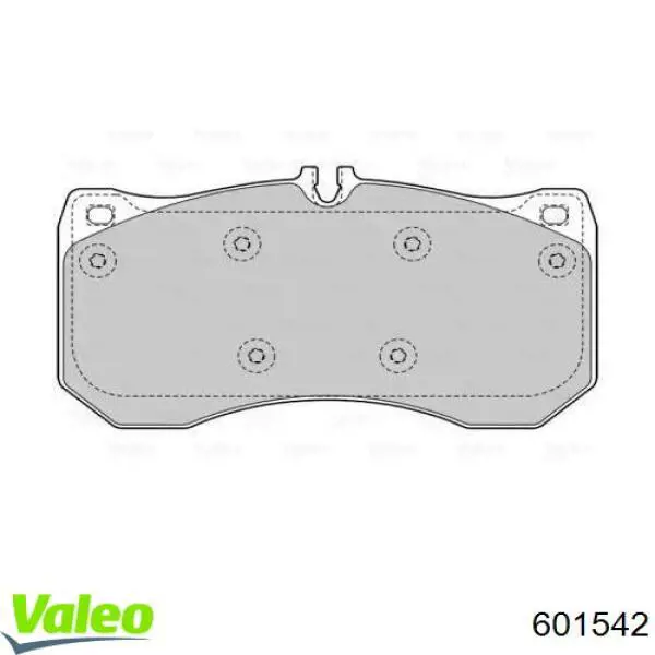 Передние тормозные колодки 601542 VALEO