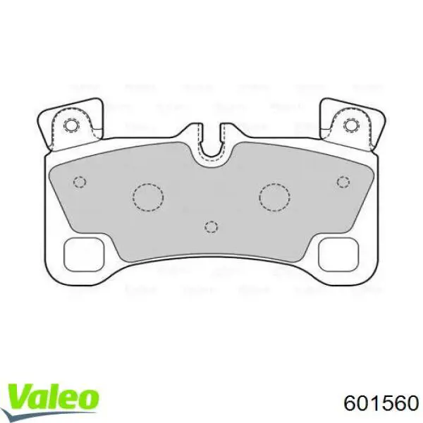 Задние тормозные колодки 601560 VALEO