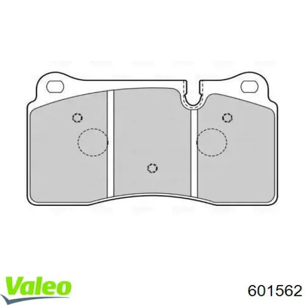 Передние тормозные колодки 601562 VALEO