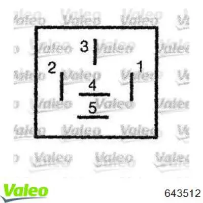 Реле многофункциональное 643512 VALEO