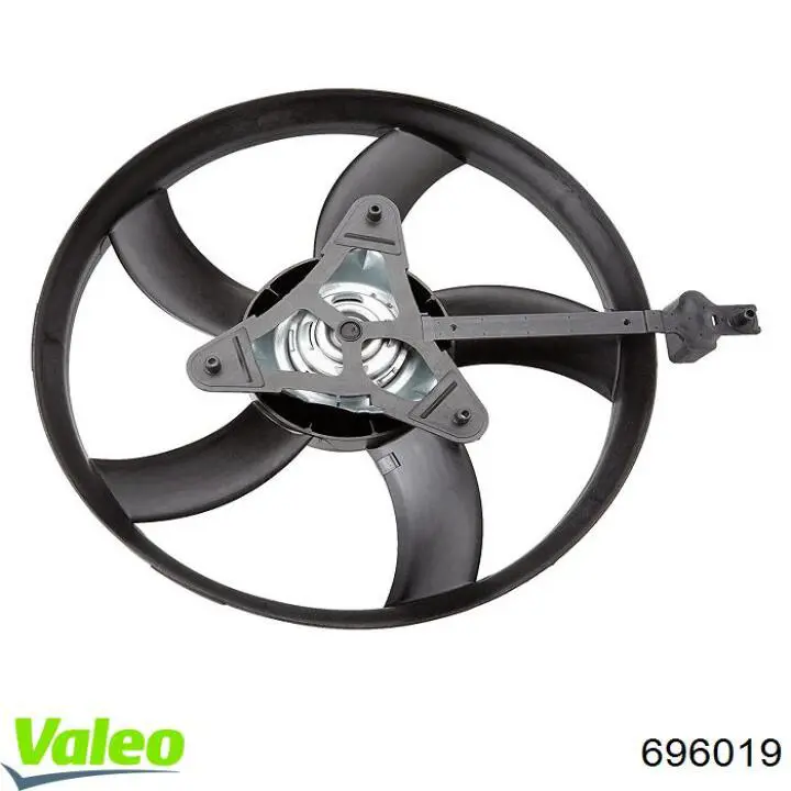 Ventilador (rodete +motor) refrigeración del motor con electromotor completo 696019 VALEO