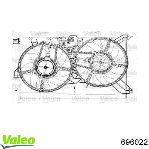 Диффузор радиатора 696022 VALEO