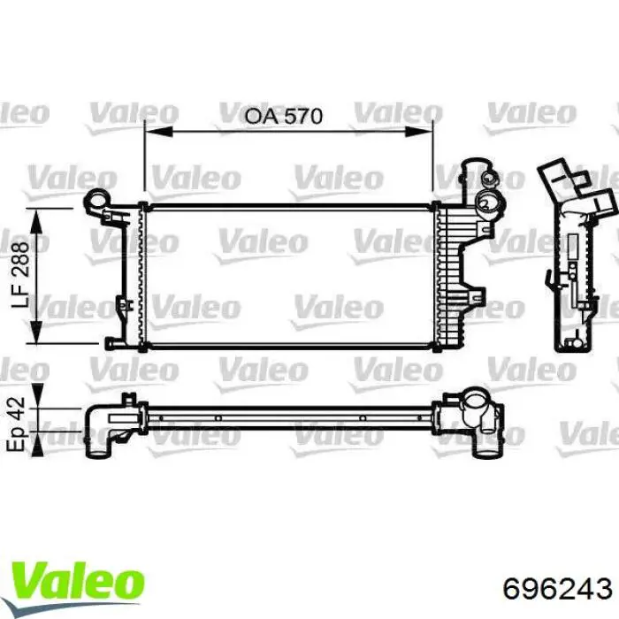 Электровентилятор охлаждения в сборе VAG 4F0959455M цена, от 33.12 USD