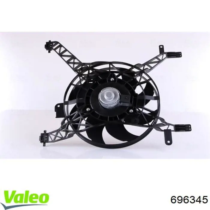 Ventilador (rodete +motor) refrigeración del motor con electromotor completo 696345 VALEO