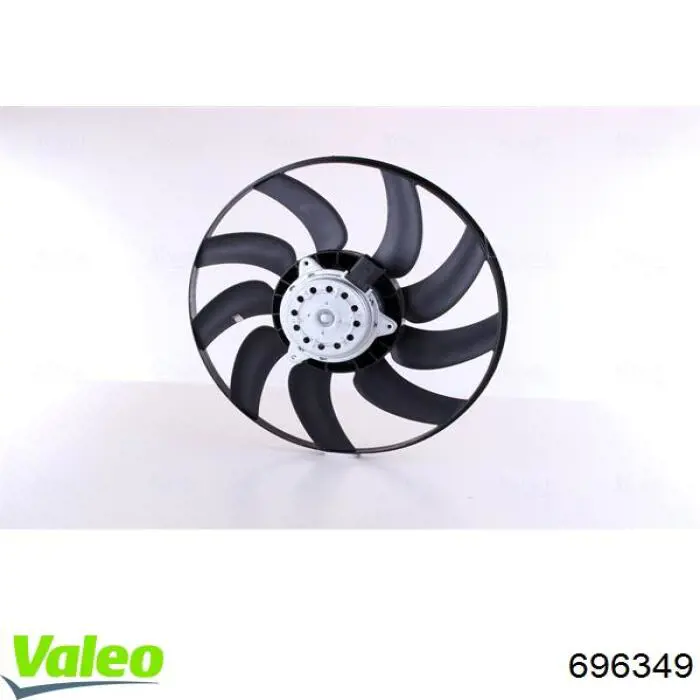 Ventilador (rodete +motor) refrigeración del motor con electromotor derecho 696349 VALEO