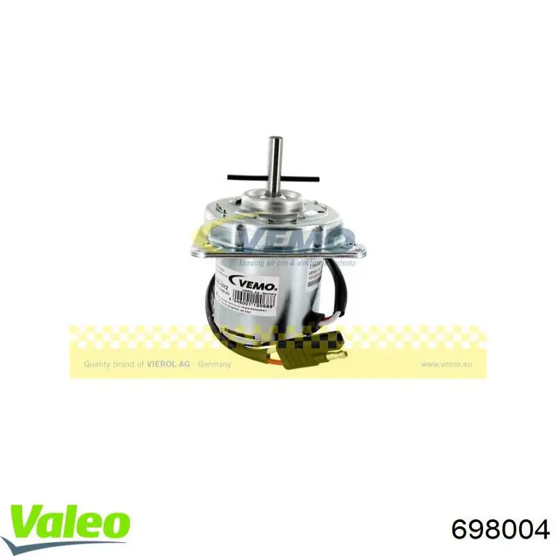 698004 VALEO мотор вентилятора системы охлаждения