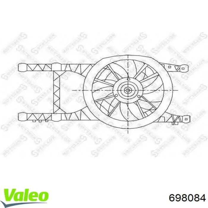 Мотор вентилятора системы охлаждения VALEO 698084