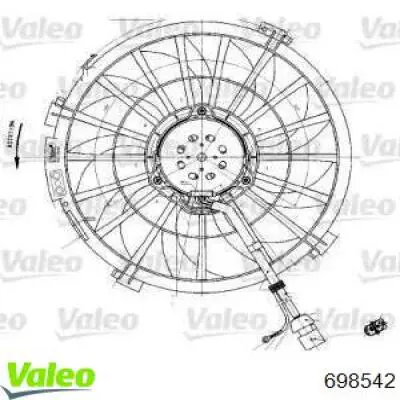 Электровентилятор охлаждения 698542 VALEO