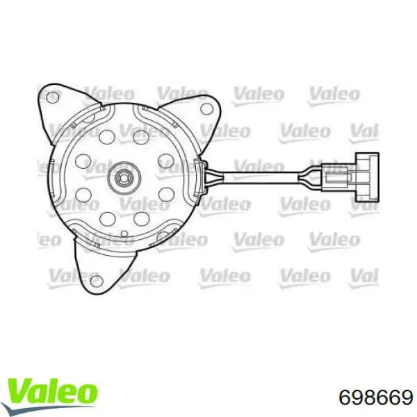 Мотор вентилятора кондиционера VALEO 698669