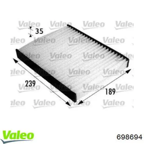 Фильтр салона 698694 VALEO