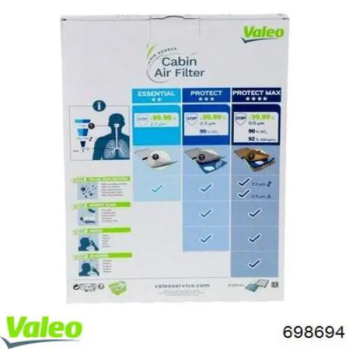 Воздушный фильтр салона VALEO 698694