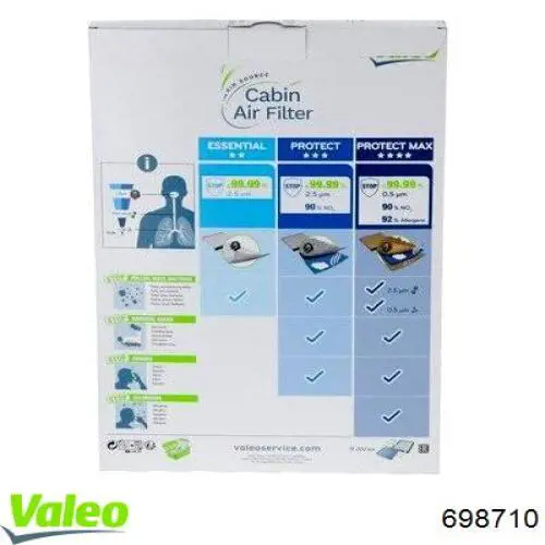 Воздушный фильтр салона VALEO 698710