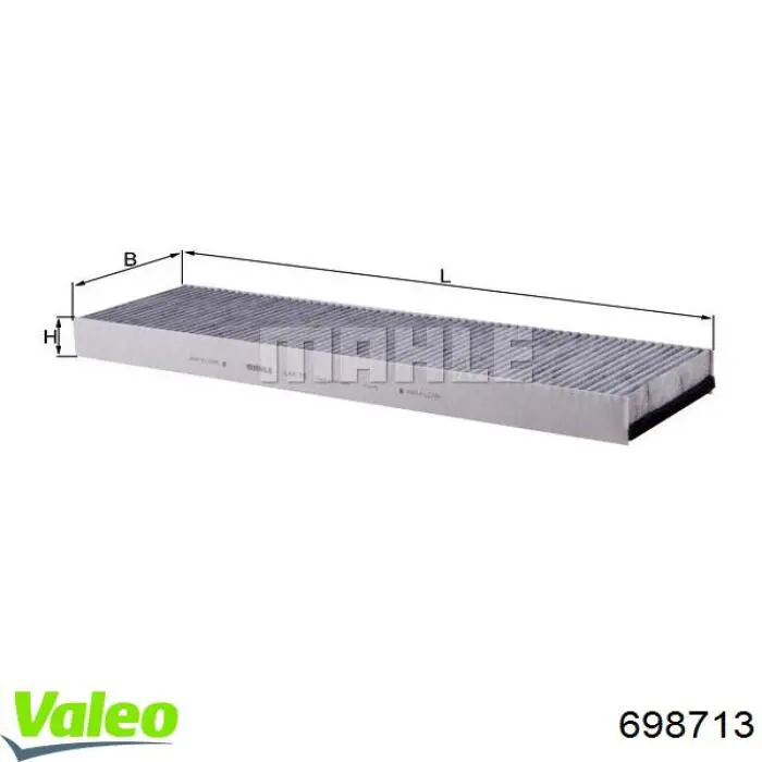 698713 VALEO Внутрисалонный фильтр