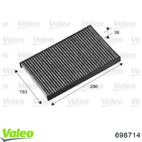 698714 VALEO Внутрисалонный фильтр