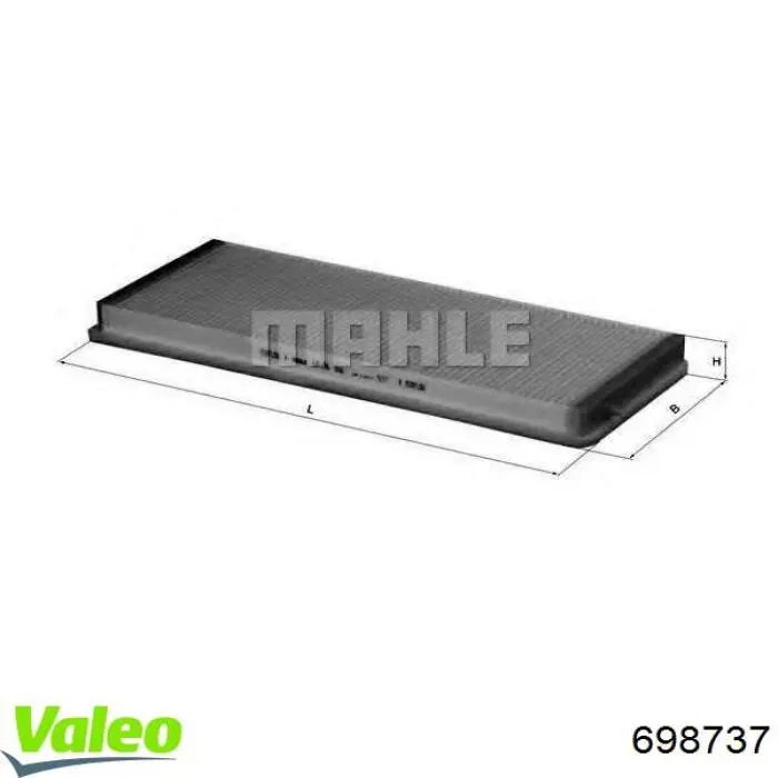 Фильтр салона 698737 VALEO