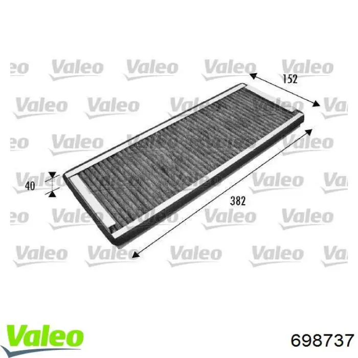 Фильтр салона 698737 VALEO