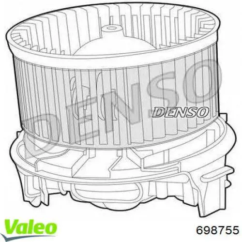 Вентилятор печки 698755 VALEO