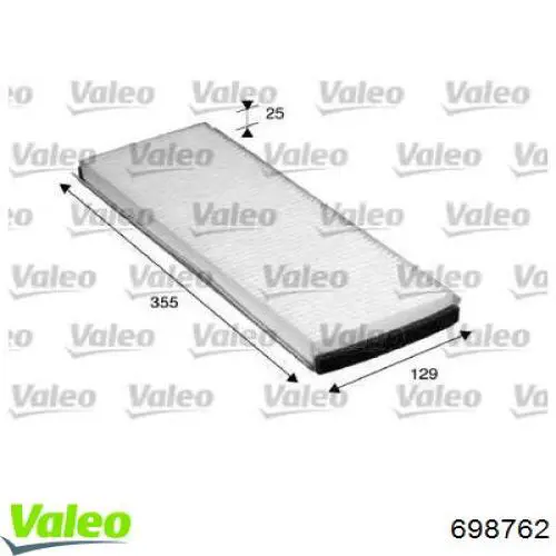 Фильтр салона 698762 VALEO