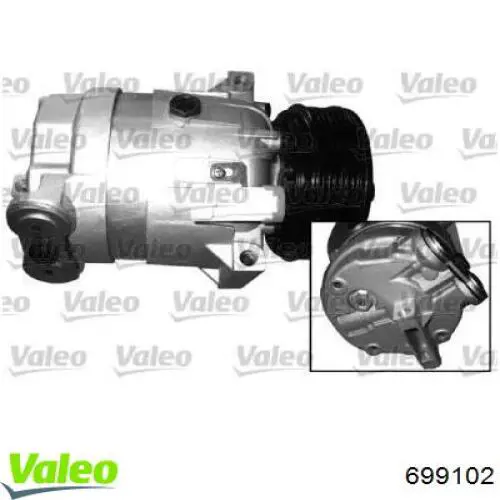 Компрессор кондиционера 699102 VALEO
