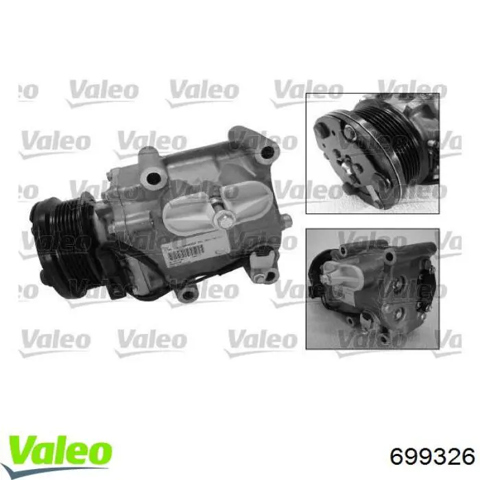 Компрессор кондиционера 699326 VALEO