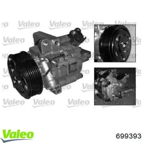 Компрессор кондиционера 699393 VALEO