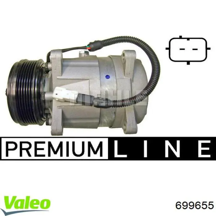 Купить 699655 VALEO Компрессор климатической установки
