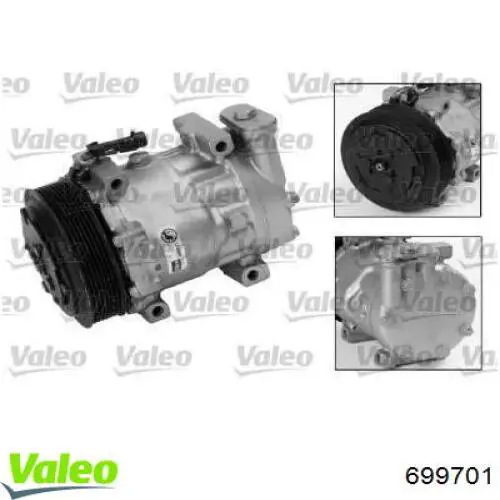 Компрессор кондиционера 60653653 Fiat/Alfa/Lancia