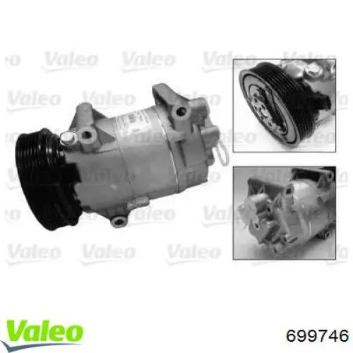 Компрессор системы кондиционирования VALEO 699746 цена, от 182.36 USD