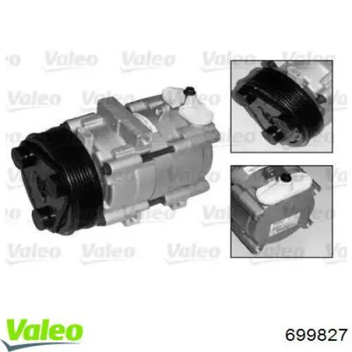 Купить 699827 VALEO Компрессор климатической установки
