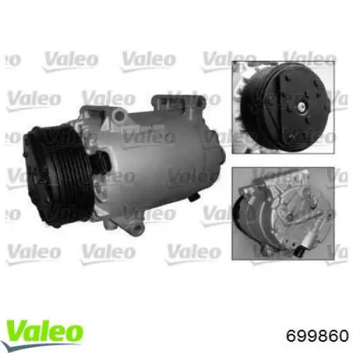 Компрессор кондиционера 699860 VALEO