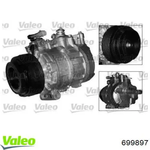 Компрессор системы кондиционирования VALEO 699897 цена, от 283.50 USD