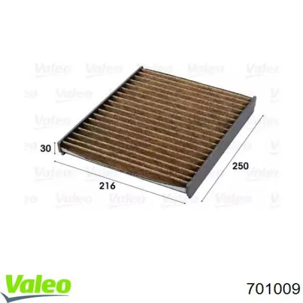 Воздушный фильтр салона VALEO 701009