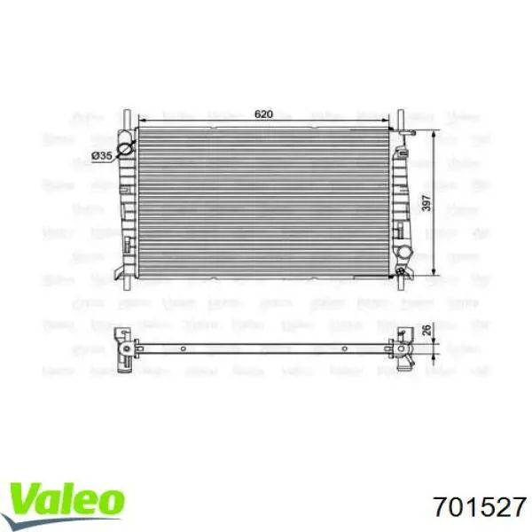 Радиатор 701527 VALEO