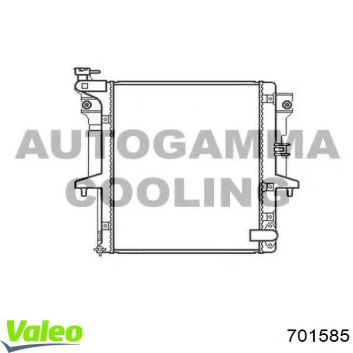Радиатор охлаждения VALEO 701585