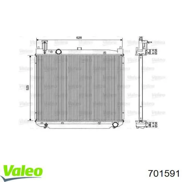 701591 VALEO радиатор