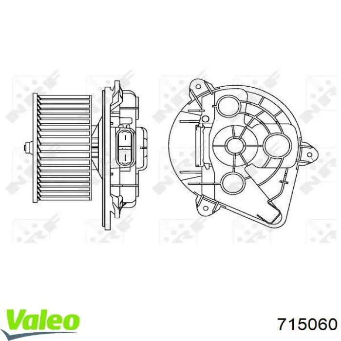 Мотор вентилятора печки (отопителя салона) VALEO 715060 цена, от 58.71 USD