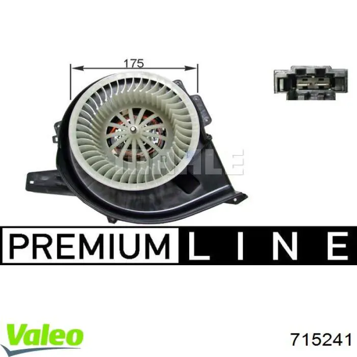 Мотор вентилятора печки (отопителя салона) VALEO 715241 цена, от 2640.81 UAH