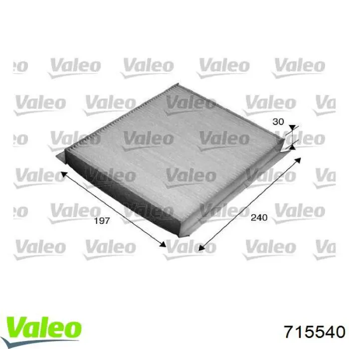 Воздушный фильтр салона VALEO 715540