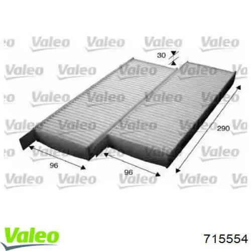 Воздушный фильтр салона VALEO 715554